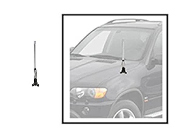Car 4x4 1Ft Universal Pole Antenna Off Road Black Front Antenna