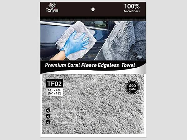 General Purpose Coral Fleece Microfiber Towel 40x40cm 500gsm