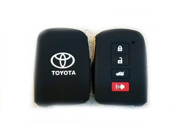 Black Soft Silicone Key Cover for Toyota Corolla (2016-2020)