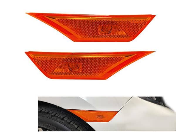 Amber Side Markers For Honda Civic 2016-2019 2pcs