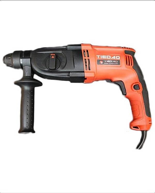 Tiedao Rotary Hammer Td2601 26mm Drill Machine - 100% Copper - Red