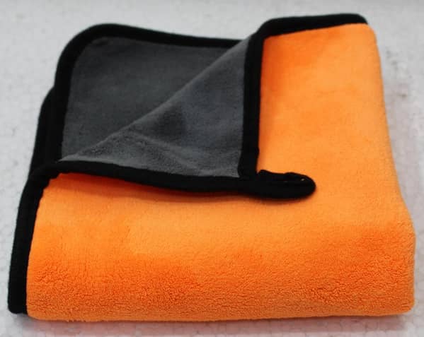 MAXIMA Microfiber Towel 40*40 cm | 800 cleaner duster & wipe wax for car care double side -Orange