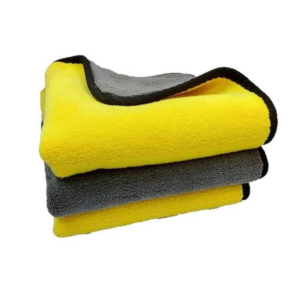 Set of 3 Maxima Microfiber Towels, 40x30cm, 600 for Automotive and Home Cleaning