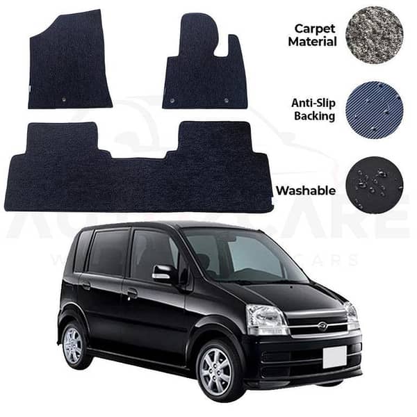 Daihatsu Move Carpet Floor Mat Set 3 Pieces for Models 2002-2005