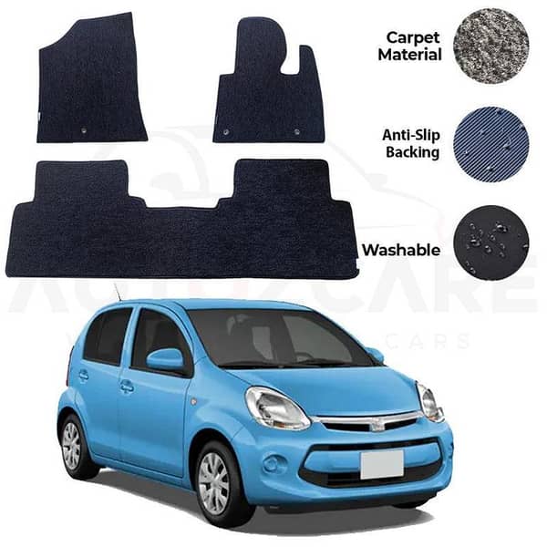 Toyota Passo Genuine Fitting Carpet Floor Mat 3PCS - Model 2011-2016