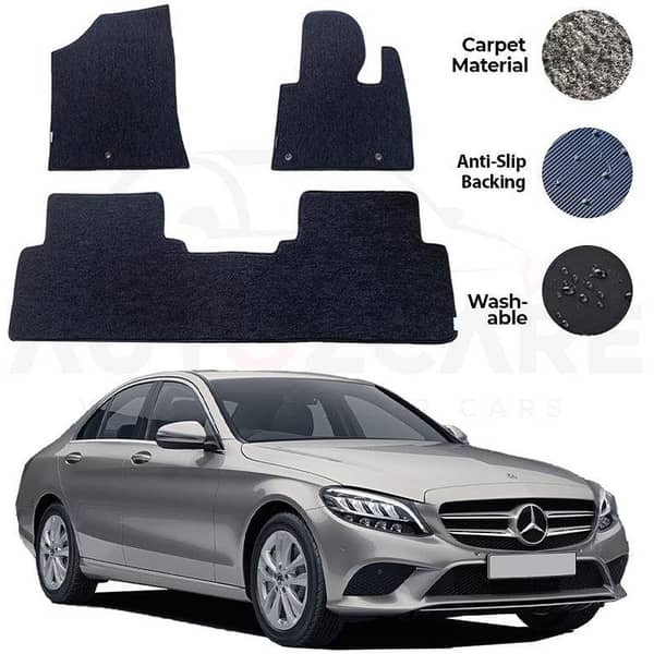 Mercedes C200 Genuine Fitting Carpet Floor Mat 5PCS - Model 2015-2021