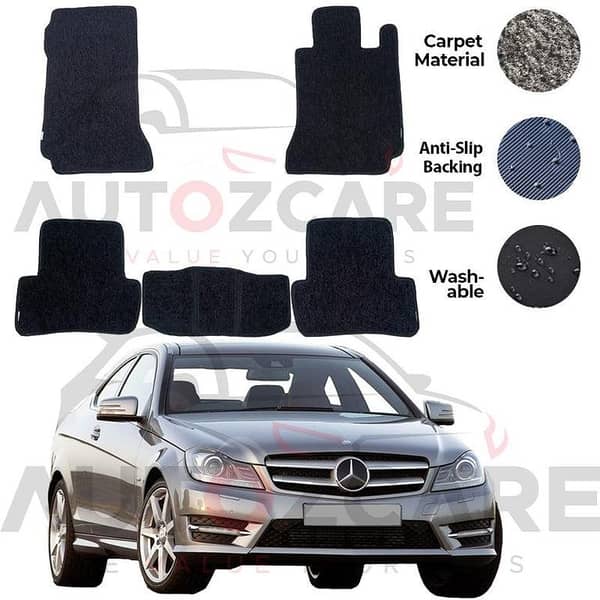 Mercedes C180 Genuine Fitting Carpet Floor Mat 5PCS -Model 2008-2014
