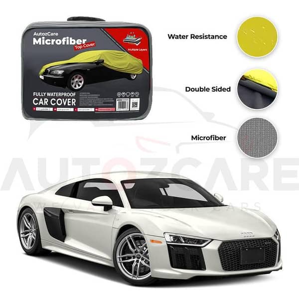 Audi R8 Microfiber Car Cover for 2007-2017 Models - Waterproof and Weather-Resistant