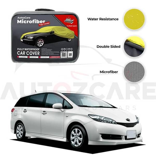 Toyota Wish Microfiber Car Cover for 2003-2006 Models - Waterproof and Weather-Resistant