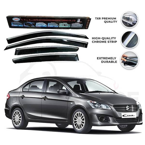 Suzuki Ciaz TXR Sun Visor with Chrome Trim for 2017-2020 Models