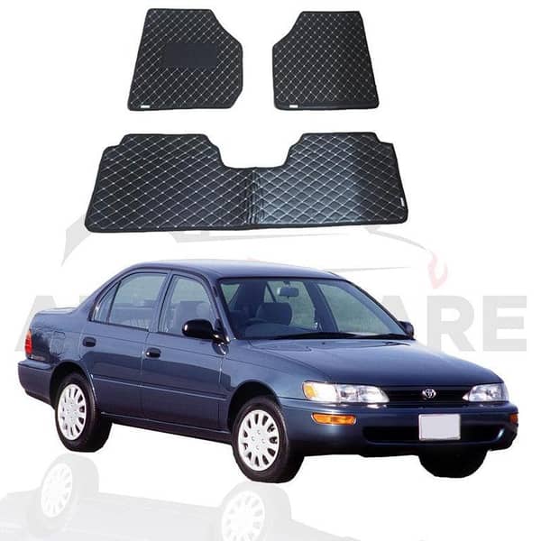 Toyota Corolla Flat Style 7D Floor Mats for 1987-1994 Models