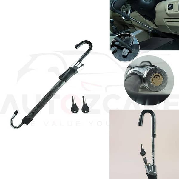 Anti-Theft Security | Car Steering Wheel Lock | to Pedal Lock