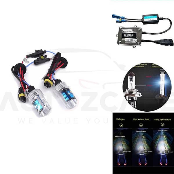 CS Glare Car HID 55W 6000K White Xenon High Power | Headlight Conversion Kit (H27/880/881-6000K/55W)