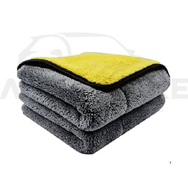 AutozCare Double Sided Microfiber Towel Set for Drying (2 Pack)