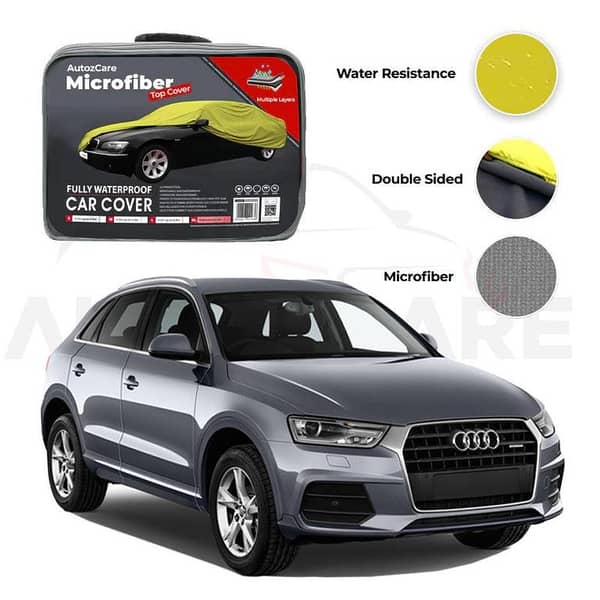 Audi Q3 Microfiber Car Cover for 2012-2018 Models - Waterproof and Weather-Resistant