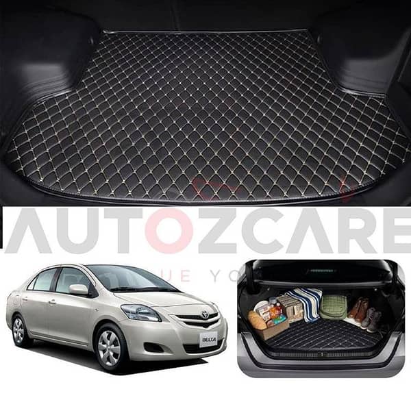 Toyota Belta 7D Custom Trunk Mat for Models 2005 to 2012