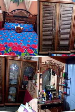 iron havy weight bedroom set with mattress add details parhen plz