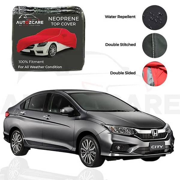 Honda City Neoprene Car Cover for 2009-2021 Models - Waterproof and Weatherproof Protection