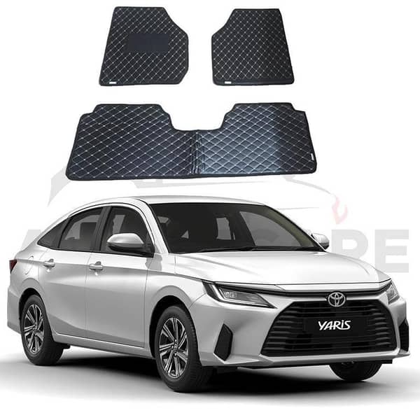 Toyota Yaris 7D Floor Mat ( Flat Style ) - Model 2020-2025
