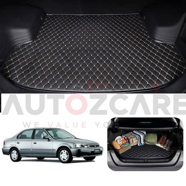 Honda Civic 7D Custom Car Trunk Mat - Model 1996-2001