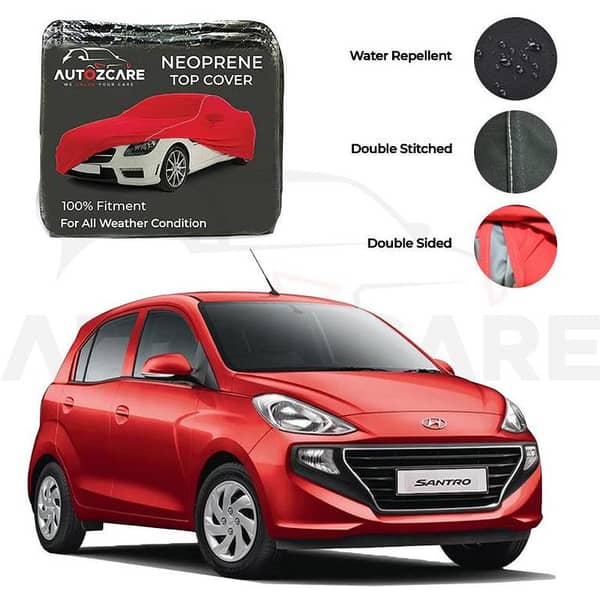Hyundai Santro Neoprene Waterproof Car Cover for Model Years 2003-2014