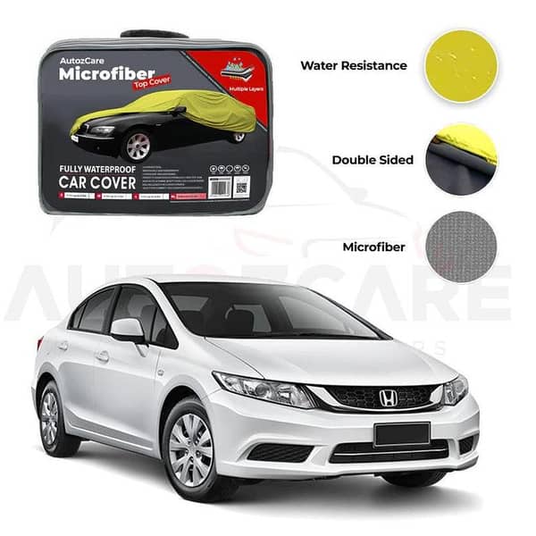 Honda Civic Microfiber Car Cover for Model Years 2012-2016 | Waterproof Protection for Civic Rebirth