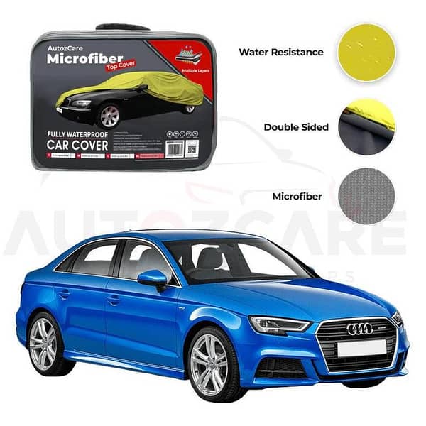 Audi A3 Microfiber Car Cover for 2012-2020 Models - Waterproof and Weather-Resistant