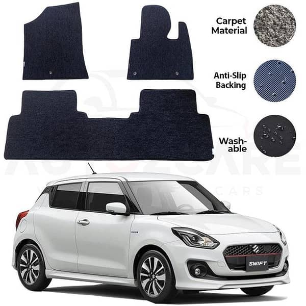 Suzuki Swift Genuine Fitting Carpet Floor Mat 3PCS - Model 2010-2021