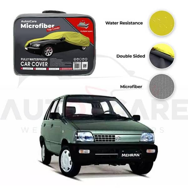 Suzuki Mehran Microfiber Car Cover for Models 1988-2019 - Waterproof and Weather-Resistant