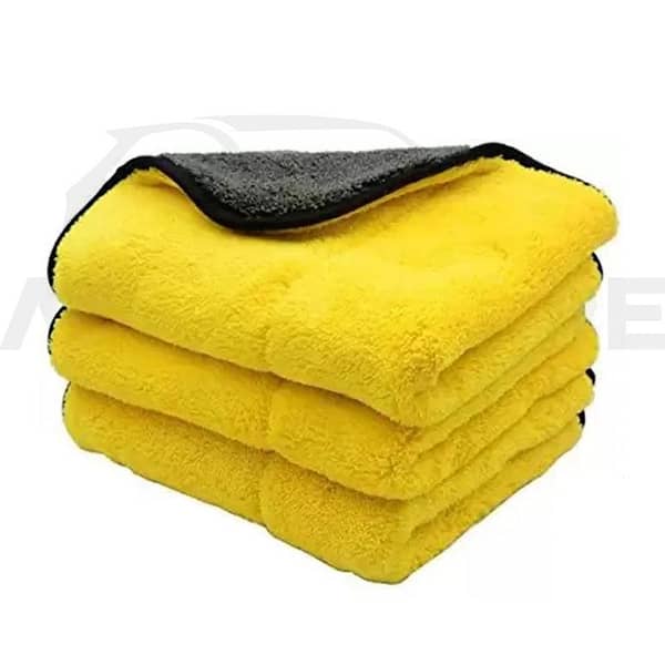 AutozCare Double-Sided Microfiber Drying Towels - Pack of 3