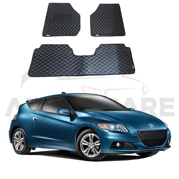 Honda CR-Z Hybrid 7D Floor Mats (Flat Style) for 2010-2018 Models