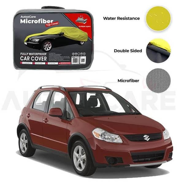 Suzuki SX4 Microfiber Car Cover for 2007-2014 Models - Waterproof Protection
