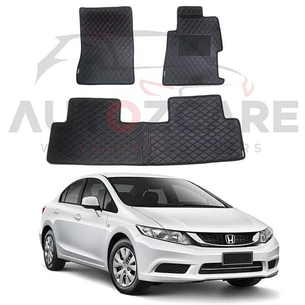Honda Civic Rebirth 7D Floor Mat ( Flat Style ) Model 2013-2016