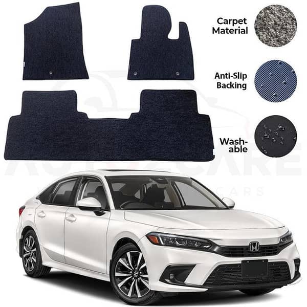 Honda Civic RS 3-Piece Genuine Carpet Floor Mats for Model Years 2022-2025