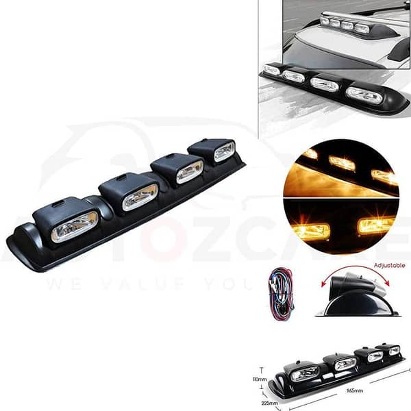 UNIVERSAL 4X4 ROOF TOP BAR DRIVING POD LIGHTS | LENS OFFROAD FOG SPOT HEAD LAMPS