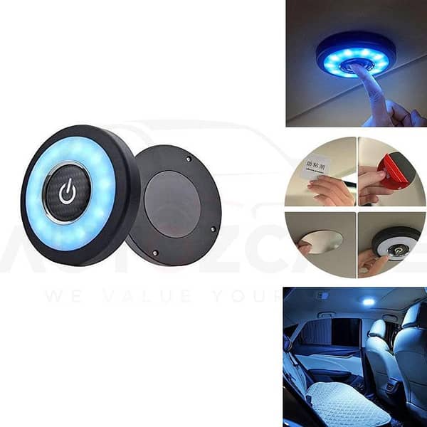 Car Roof LED Light Car Backseat Reading LED Light Wireless Car Interior | LED Light Magnetic Car Roof LED Gadgets Portable and Rechargeable