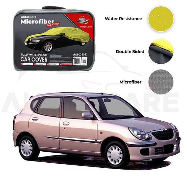 Toyota Duet Microfiber Car Cover for 1998-2004 Models - Waterproof and Weather-Resistant