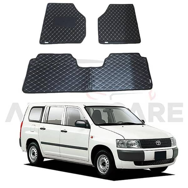 Toyota Probox 7D Flat Floor Mats for Models 2002-2018