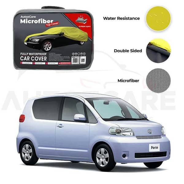 Toyota Porte Microfiber Car Cover for 2004-2010 Models - Waterproof and Weather-Resistant
