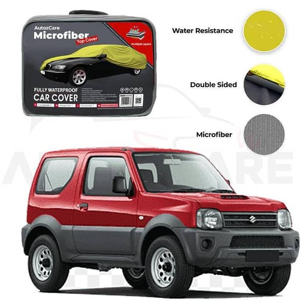 Suzuki Jimny Microfiber Car Cover for Models 1998-2018 - Waterproof and Weather-Resistant Protection