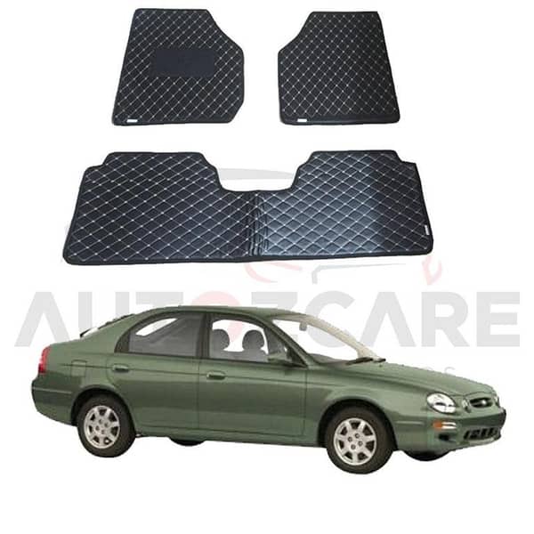 Kia Spectra 7D Floor Mat ( Flat Style ) 3PCS - Model 2000-2001