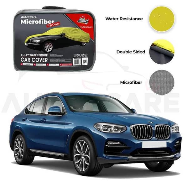 Microfiber Car Cover for BMW X4 Series (2014-2018) - Waterproof and Weather-Resistant