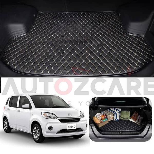 Toyota Passo 7D Custom Car Trunk Mat - Model 2017-2025