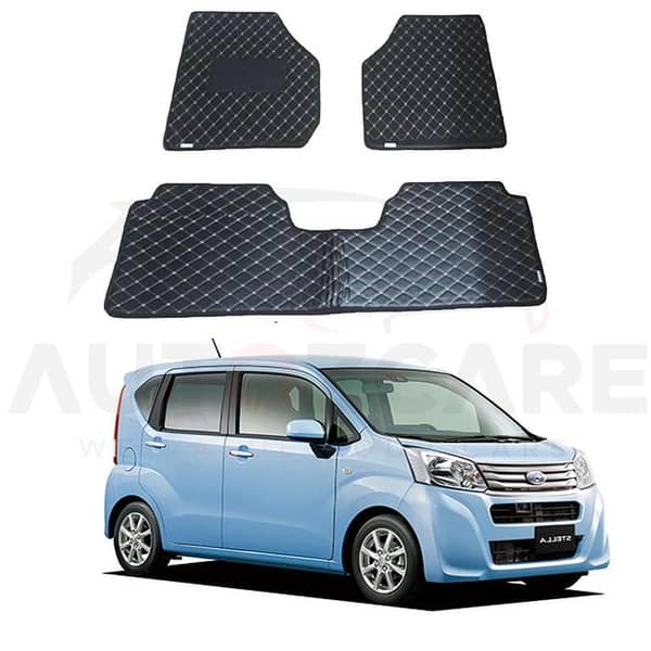 7D Floor Mats for Daihatsu Move and Subaru - Flat Car Mats for Custom Fit and All-Weather Protection