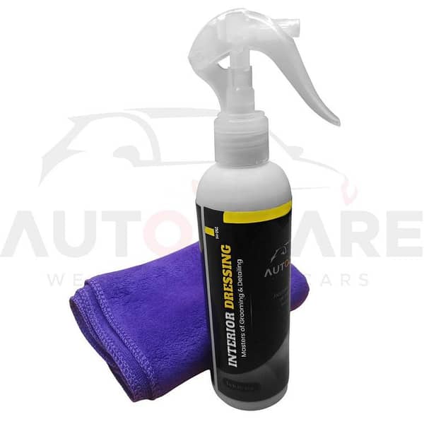 AutozCare Interior Dressing 250ML and Microfiber Towel (Pack of 2)