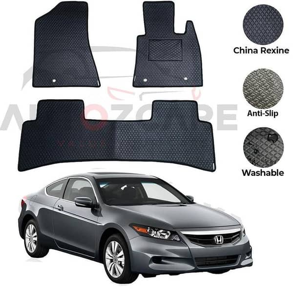 Honda Accord 2013-2018 Rexine Floor Mats - Set of 3