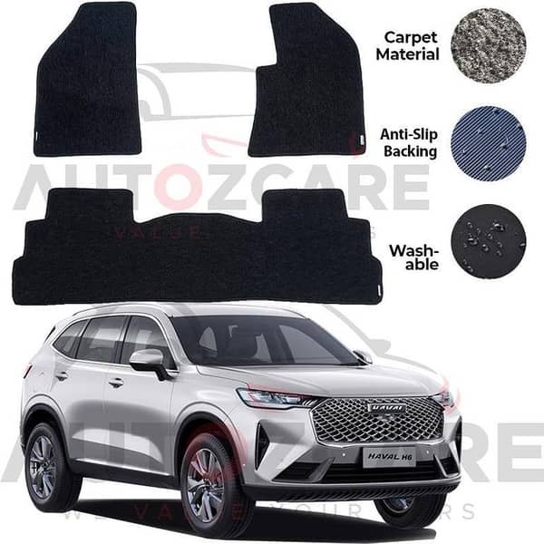 Haval H6 Fitting Carpet Floor Mat 3PCS - Model 2021-2025