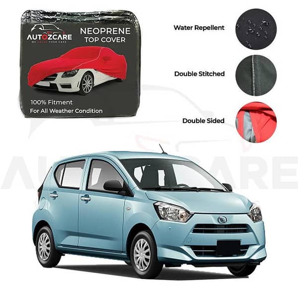 Daihatsu Mira Neoprene Car Top Cover for 2018-2025 Models