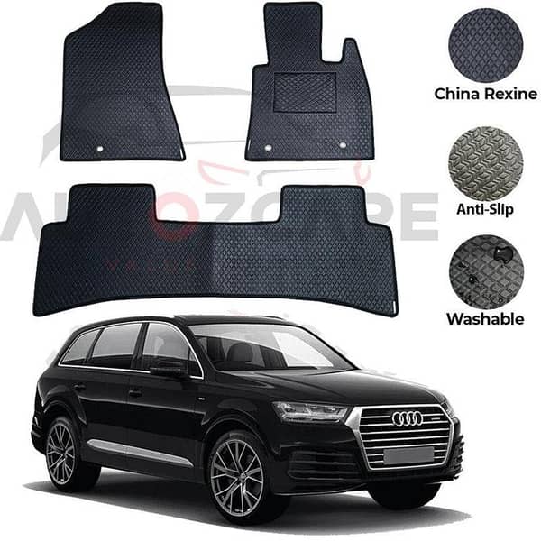 Audi Q7 China Rexine Floor Mat 6PCS - Model 2016-2018