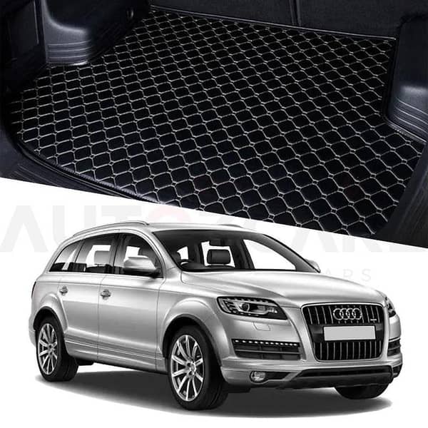 Audi Q7 7D Custom Car Trunk Mat - Model 2005-2015